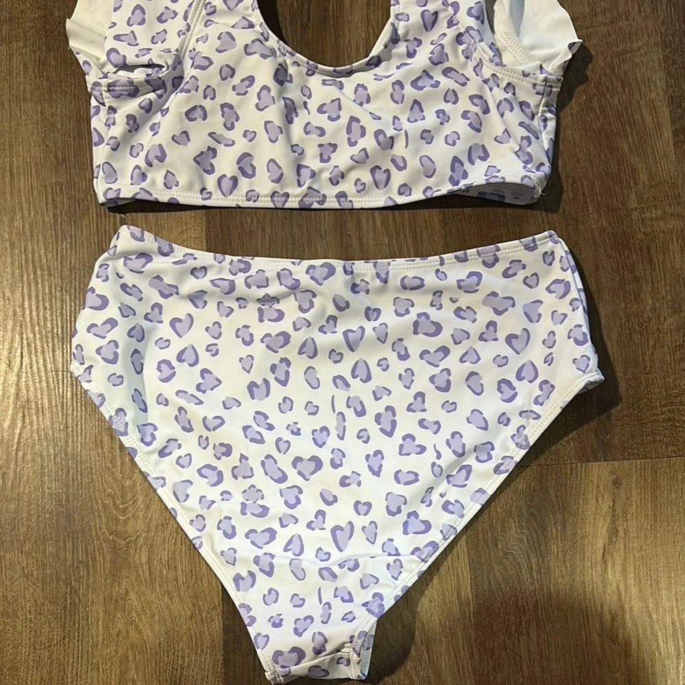 Purple Leopard Kids Swim Set - Picture 4 of 4